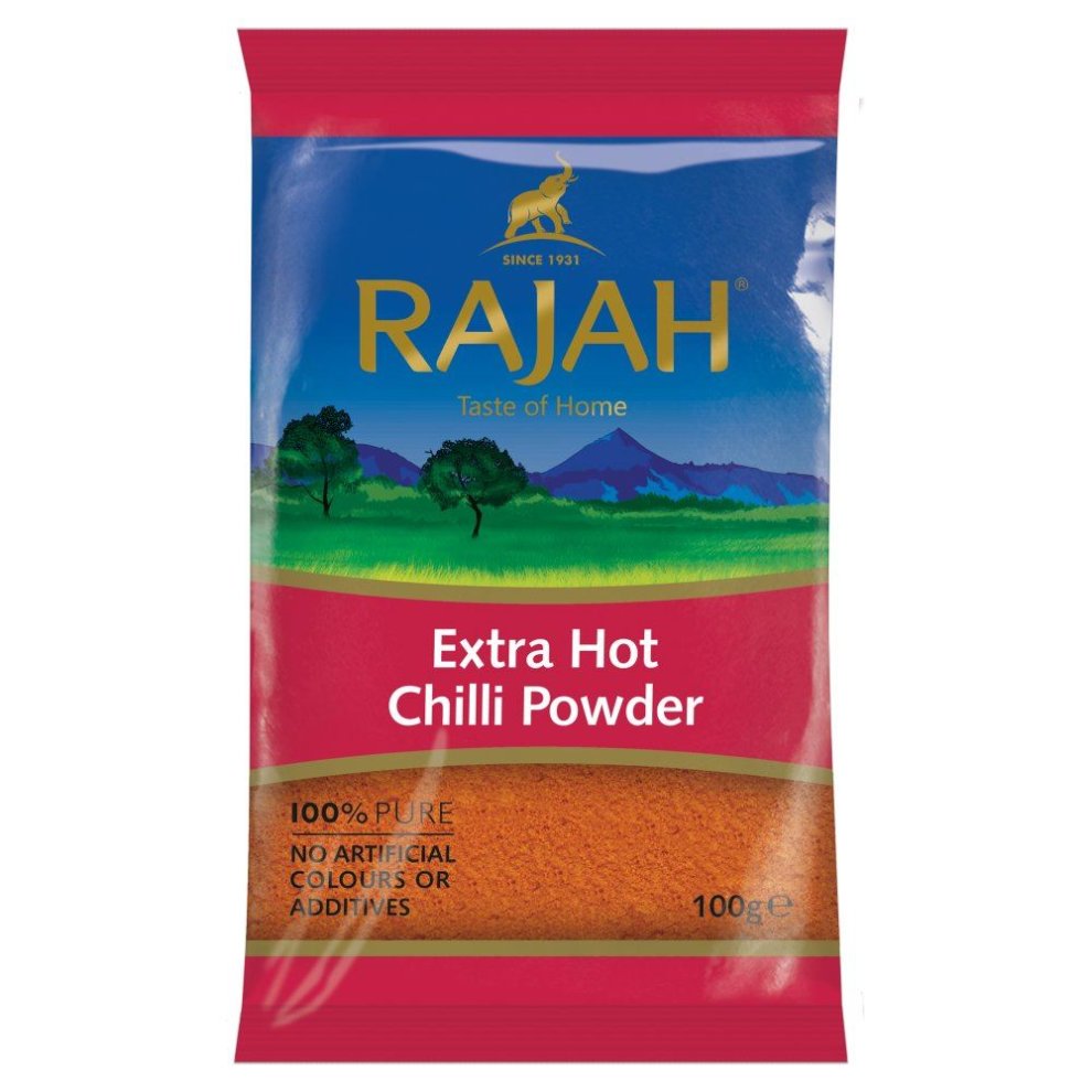 Rajah Extra Hot Chilli Powder [ Case Of 10 x100g ]