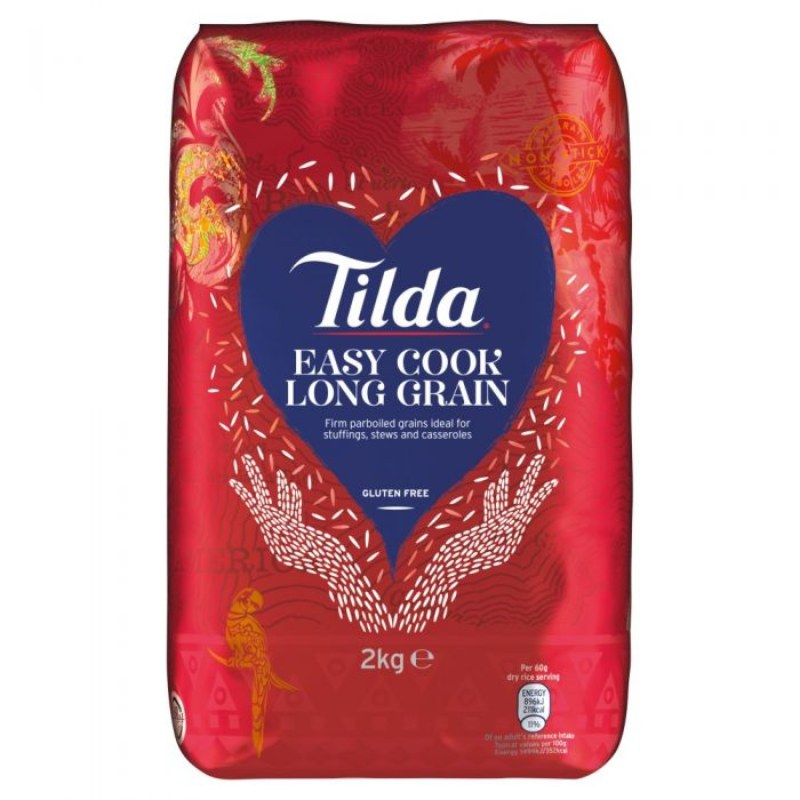 TILDA EASYCOOK LONG GRAIN BASMATI RICE 2KG [4X2Kg]
