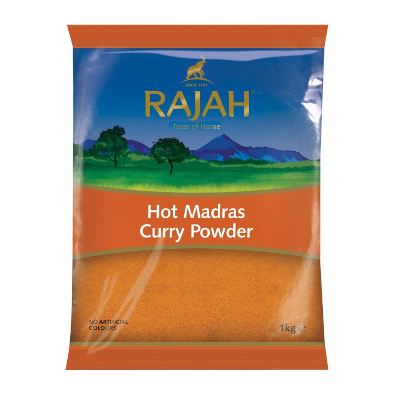 Rajah Hot Madras Curry Powder [Case of 6 X 1kg]