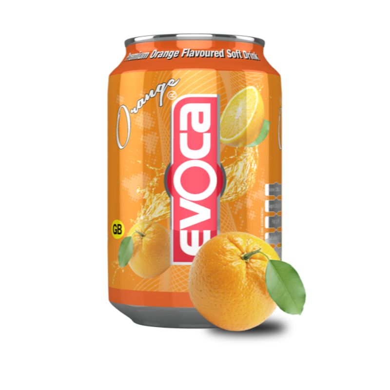 Evoca Orange Soft Drink Can [24x330ml]