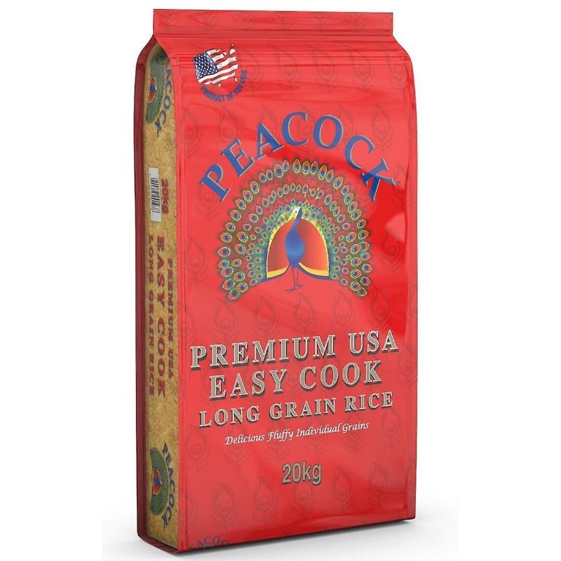 PEACOCK Paraboiled Basmati Rice 20kg