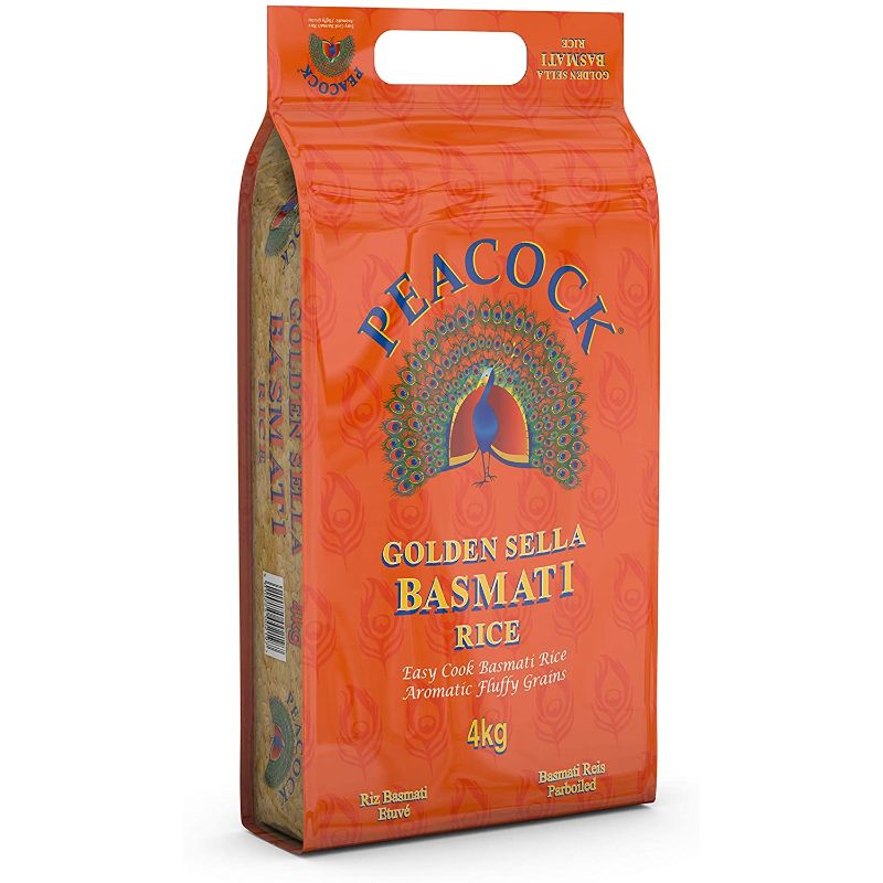 PEACOCK GOLDEN Sella Basmati Rice  4kg