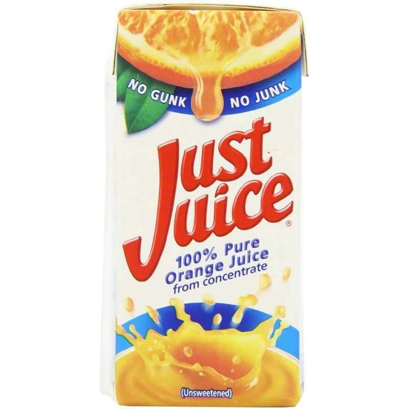 Just Juice Orange Juice 200 ml (Pack of 24)
