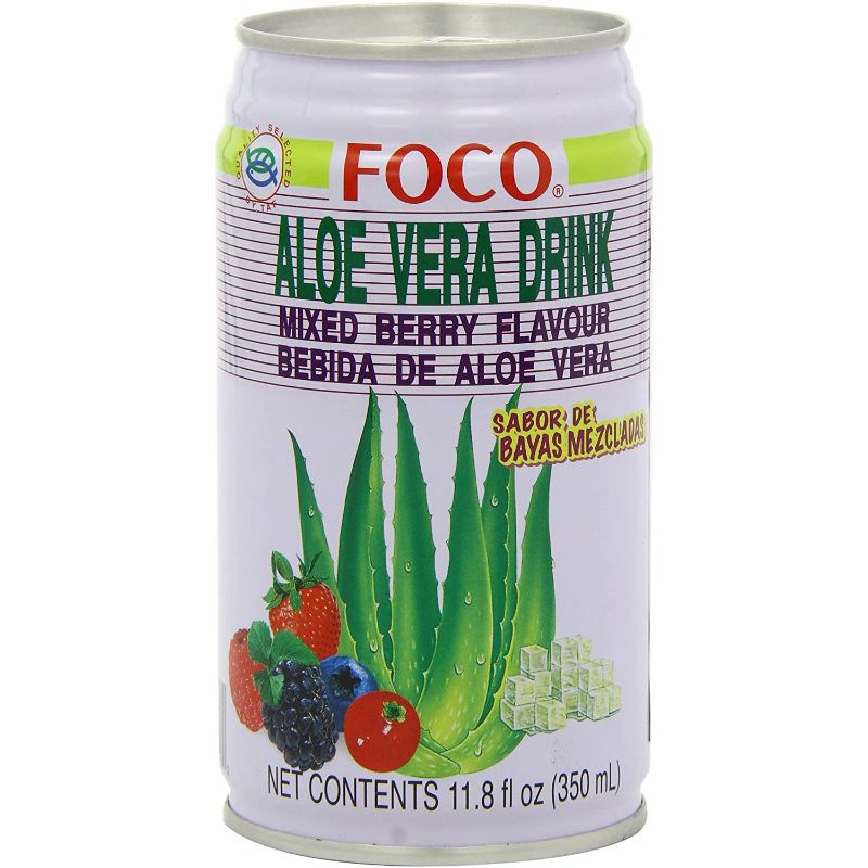 Foco Aloe Vera and Mixed Berry Juice 350 ml (Pack of 24)
