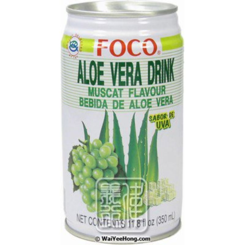 FOCO Aloe Vera Drink Muscat 350ml-(Pack of 24)