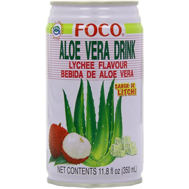 Foco Aloe Vera and Lychee Juice 350 ml (Pack of 24)