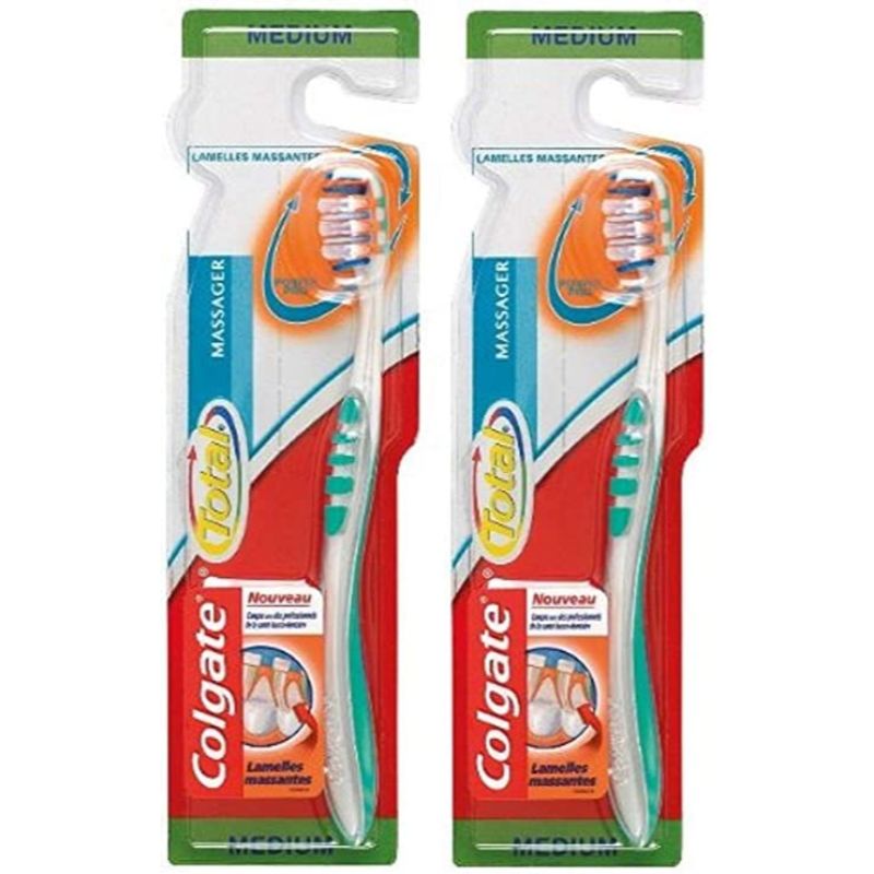 Colgate Total Massager Toothbrush Medium - Pack of 12