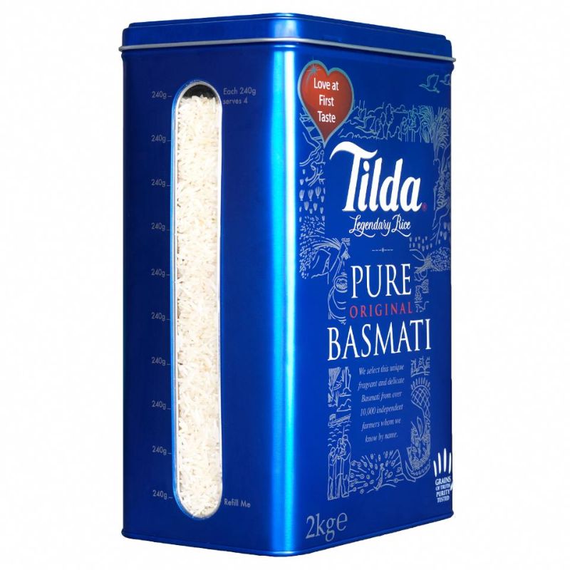 TILDA BASMATI RICE  TIN [ Case of 4x2kg]
