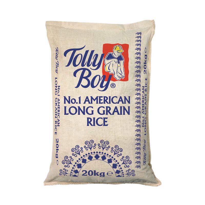 TOLLY BOY American Long Grain 20kg – Hessian
