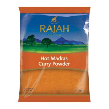 Rajah Hot Madras Curry Powder [Case of 6 X 1kg]