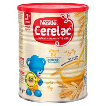 Nestle Cerelac Wheat&Milk Cereal 400gms [24X400gms]