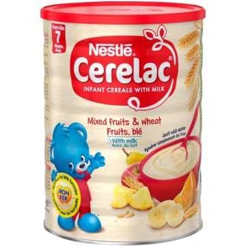 Nestlé CERELAC Mixed Fruits & Wheat with Milk Infant Cereal 1kg [6X1kg]