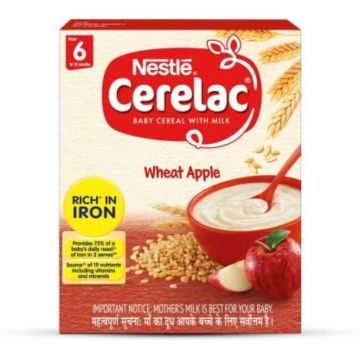 Nestle Cerelac Wheat Apple 400gm [24X400gms]