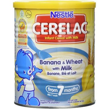 Nestle Cerelac Banana and Wheat with Milk Infant Cereal 400gms [24X400gms]