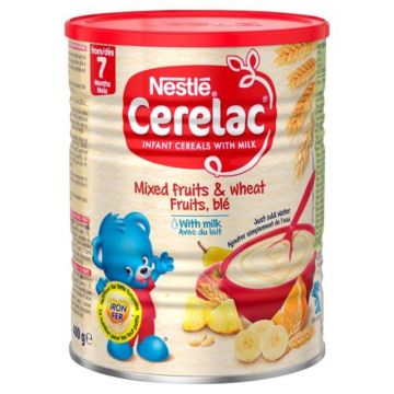 Nestle Cerelac Mixed Fruit Plus Wheat 400gms [24X400gms]