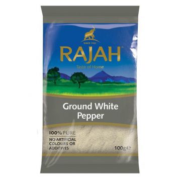 Rajah Ground White Pepper  [Case of 10x100g]
