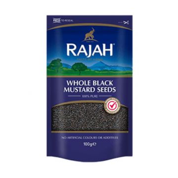 Rajah Whole Black Mustard Seeds[ Case of 10 X 100g]