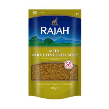 Rajah Whole  Methi (Fenugreek Seeds) [Case Of 10 X 100 g]