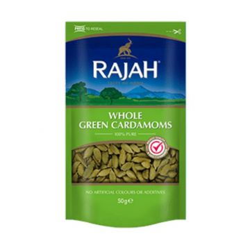 Rajah Whole Green Cardamon [case of 10 X 50g]
